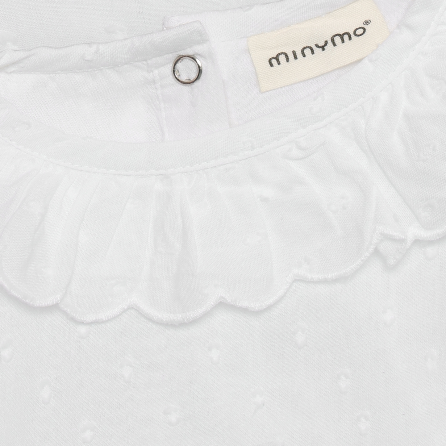 Minymo - Frilled Cotton Bodysuit
