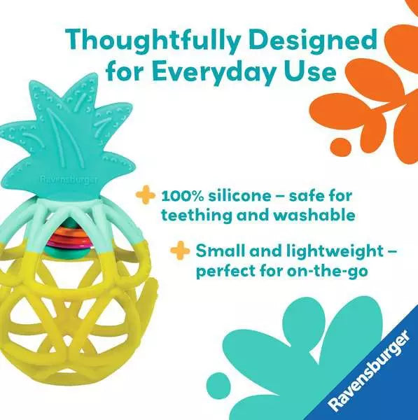 Ravensburger - play+ Rattle Teether: Pineapple