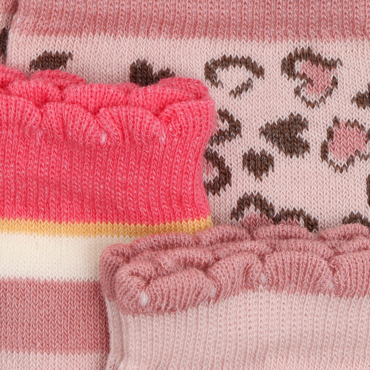 Minymo Shades of Pink Cotton Socks 3 Pack