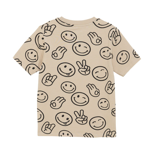 Minymo - Emoji Face Printed T-Shirt