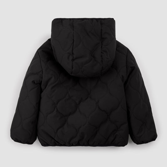Miles The Label - Winter Moss Plaid Print on Black Reversible Jacket