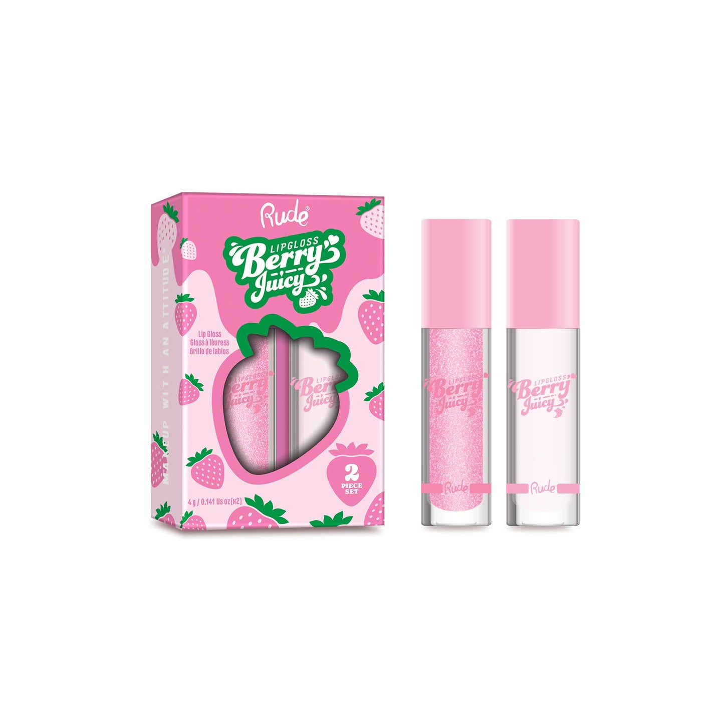 Rude Cosmetics - Berry Juicy Lip Gloss Duo
