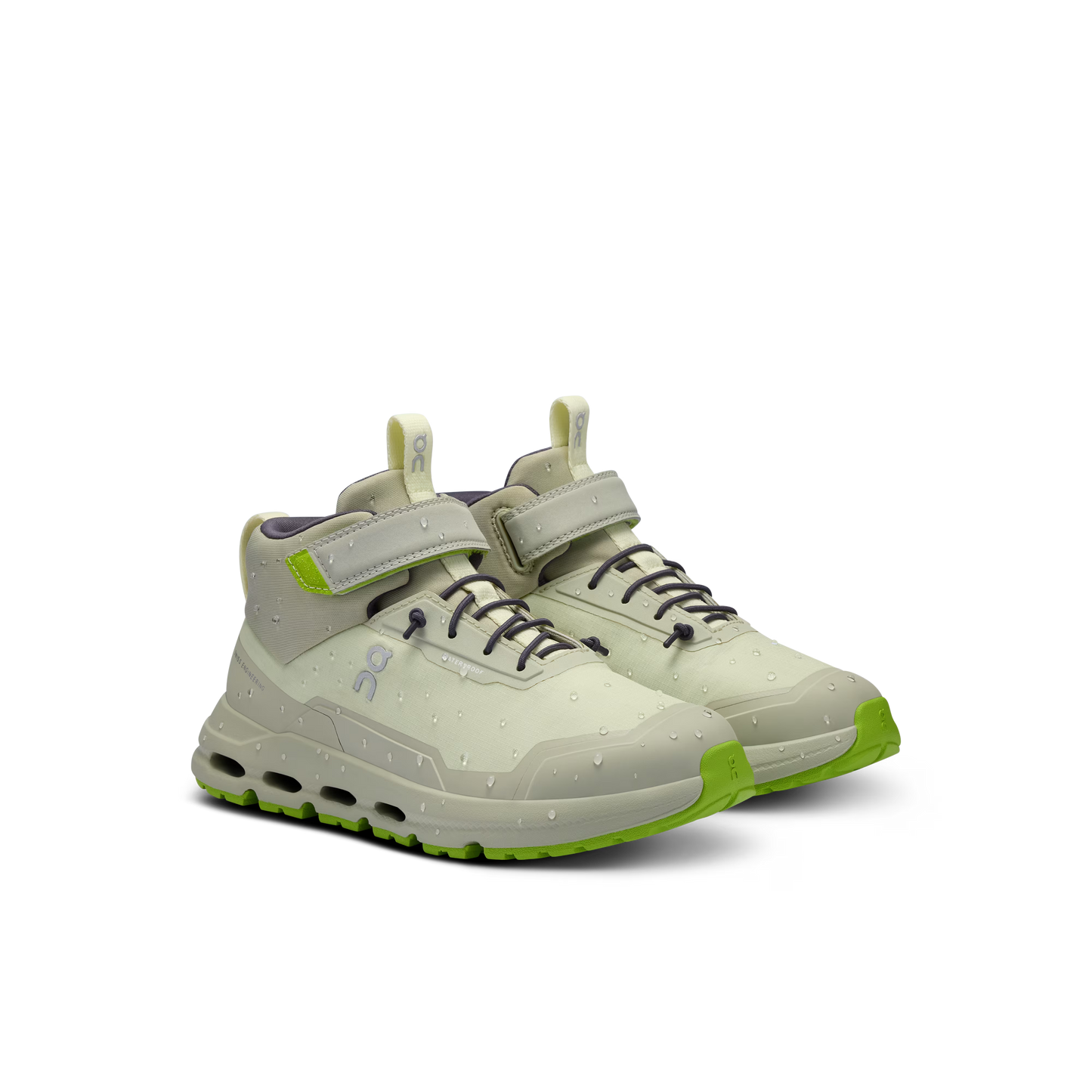 On Cloudhero Kids Mid Waterproof Shoe Seedling | Chalk