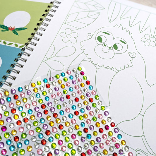 Robert Frederick - Gem Art Activity Book - Jungle Animals