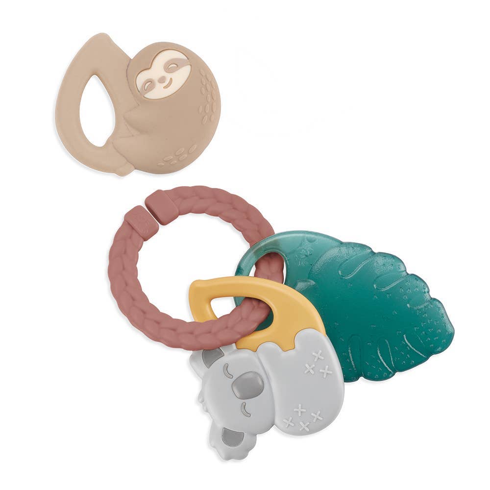 Itzy Ritzy Canada - Tropical Itzy Keys Texture Ring With Teether + Rattle