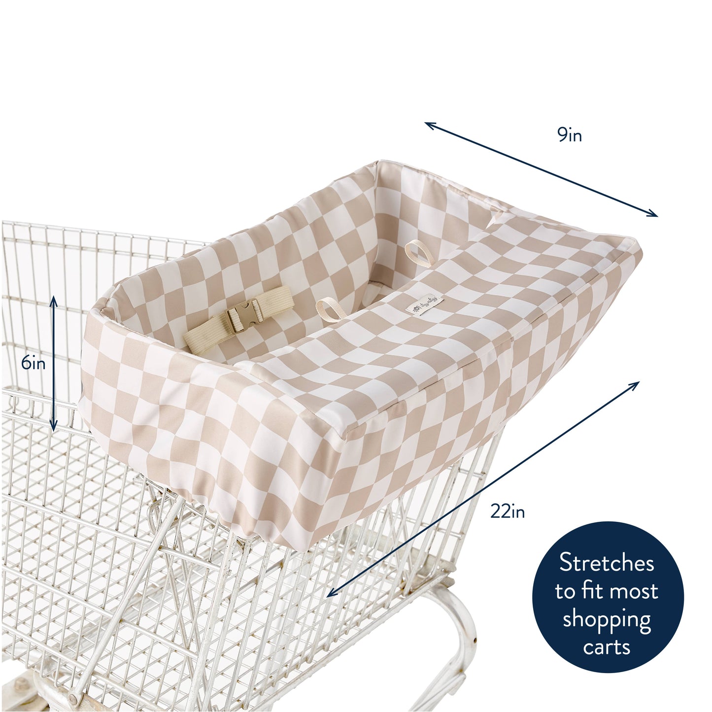 Itzy Ritzy - Checkerboard Itzy Shopping Cart Cover
