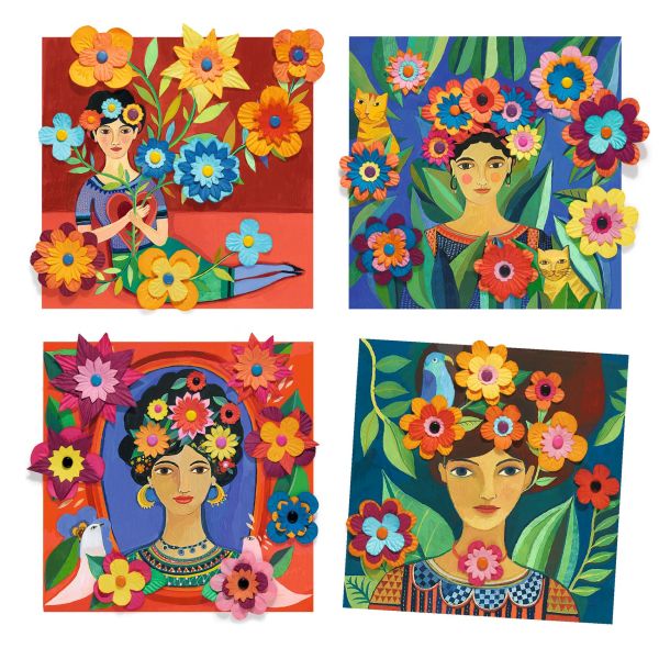 Djeco - Inspired By Art Activity - Frida Kahlo Paper Flowers