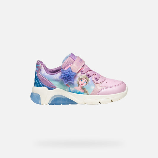 Geox Fadinlight Girl's Sneakers Disney Frozen Elsa - Pink