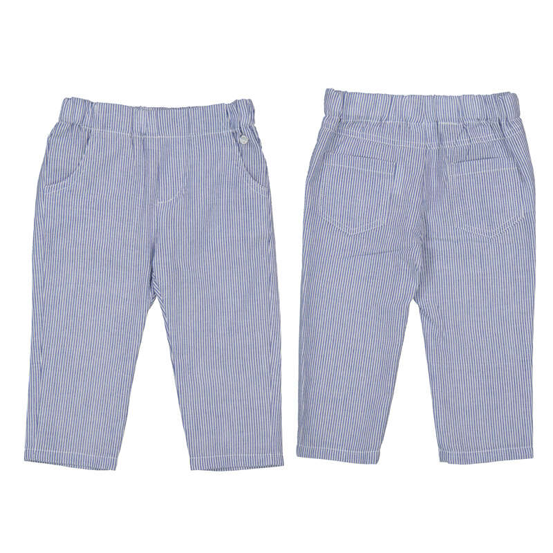 Mayoral Seersucker Pants - Capri Blue