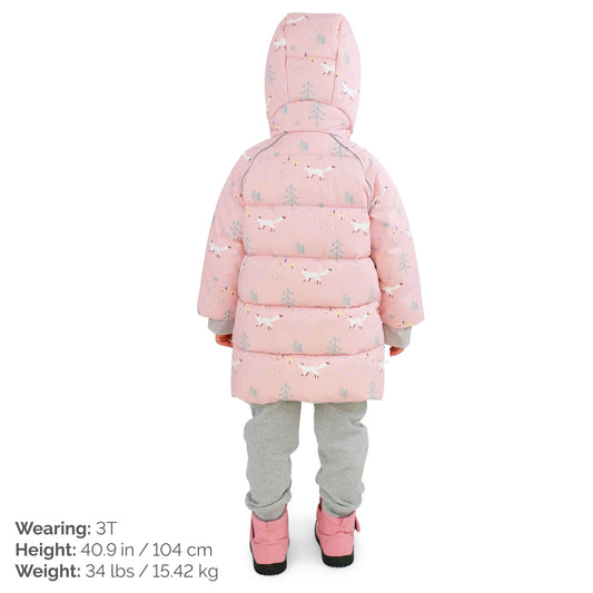 Jan & Jul Pink Forest | Kids Winter Coat