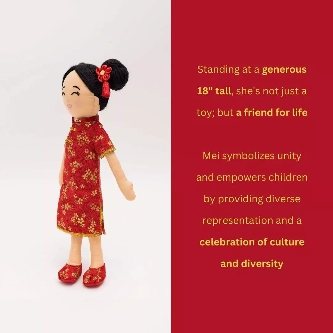 JoeyDolls Mei Chinese Doll, children's dolls — alternate view