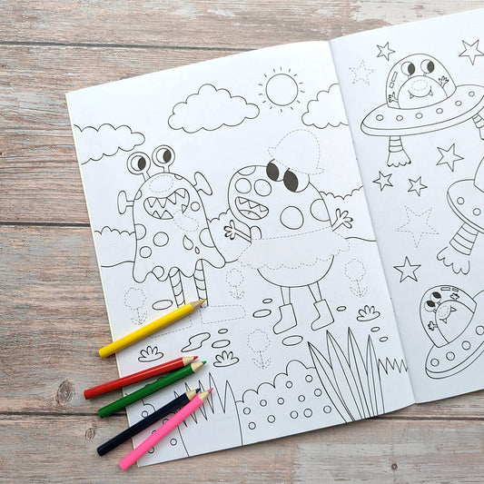 Robert Frederick - Dress Me Up Colouring And Activity Book - Aliens