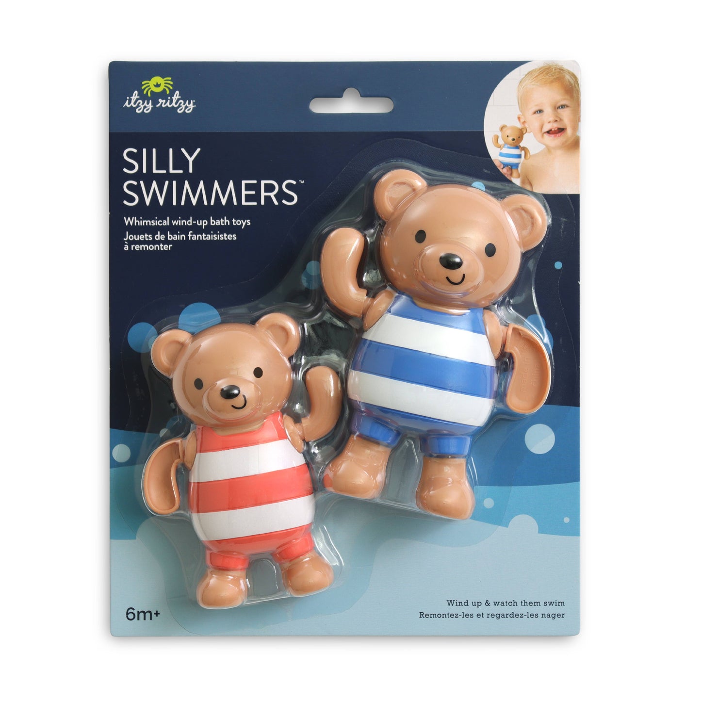 Itzy Ritzy - Teddy Bear Silly Swimmers Bath Toys