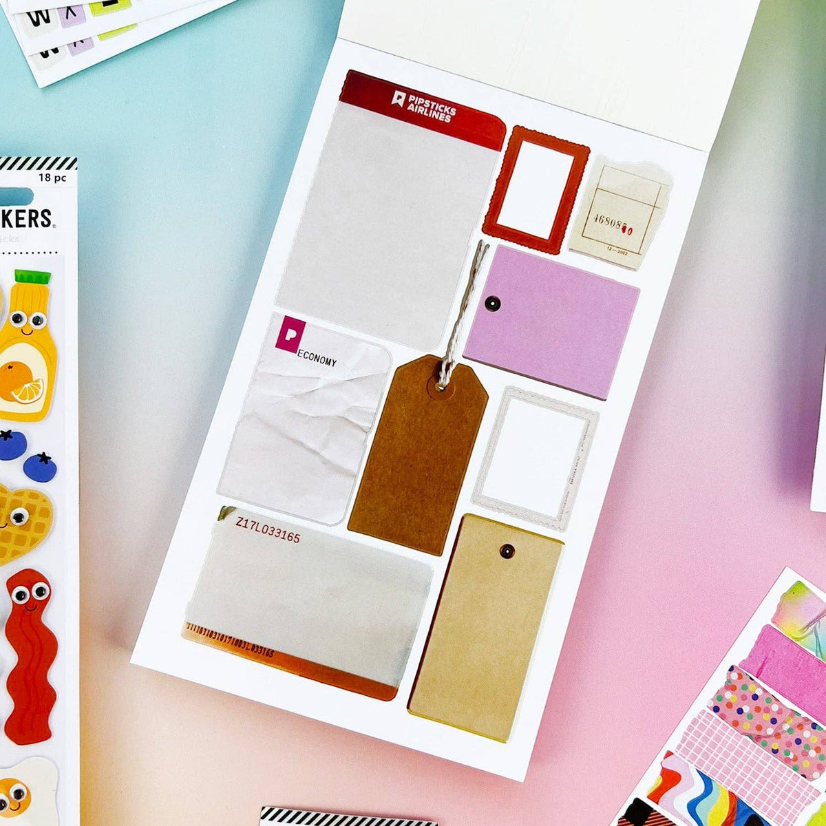 Pipsticks - Mix & Match Junk Journal Sticker Book