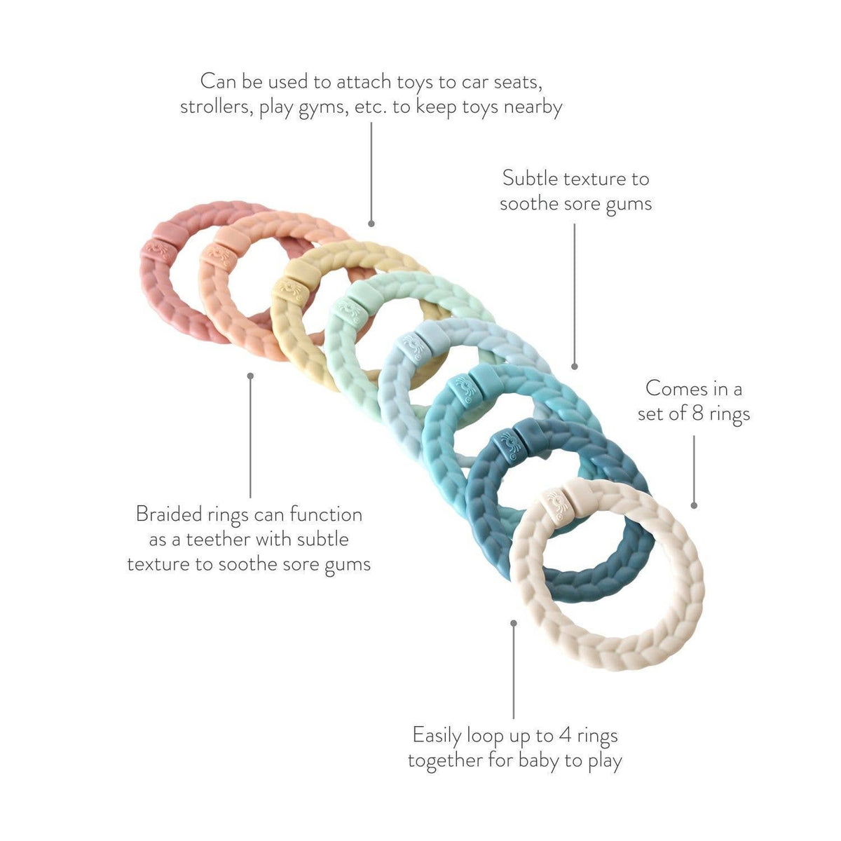 Itzy Ritzy Canada - Bitzy Bespoke Itzy Rings™ Linking Ring Set
