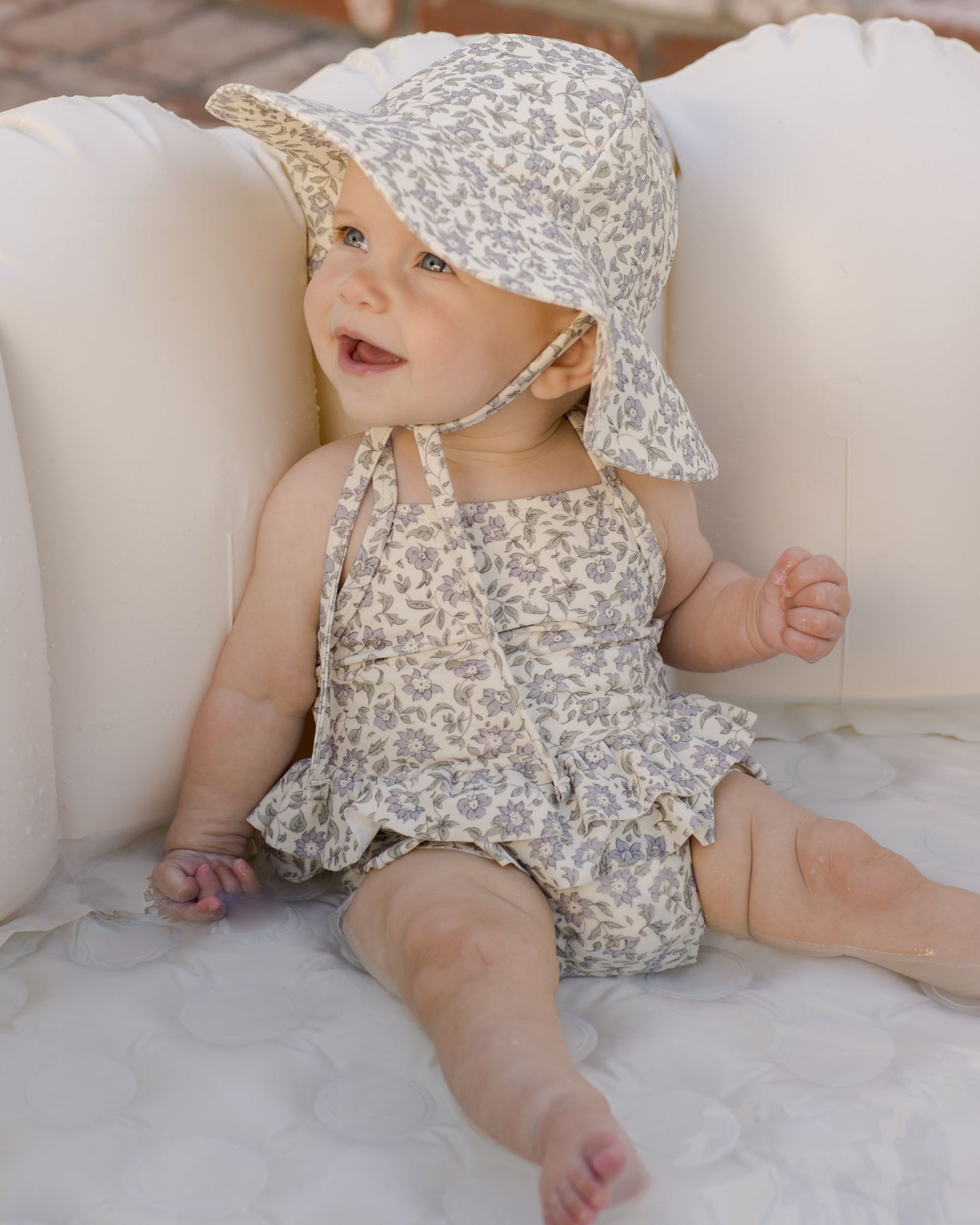 Quincy Mae - Ruffled One-Piece Swimsuit