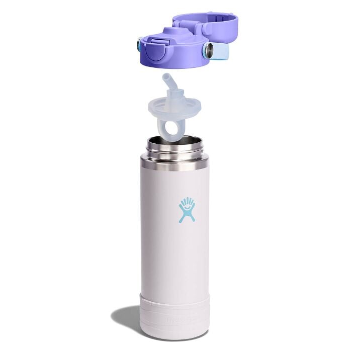 Hydro Flask Kids 18 oz Wide Mouth Water Bottle with Covered Cap and Boot