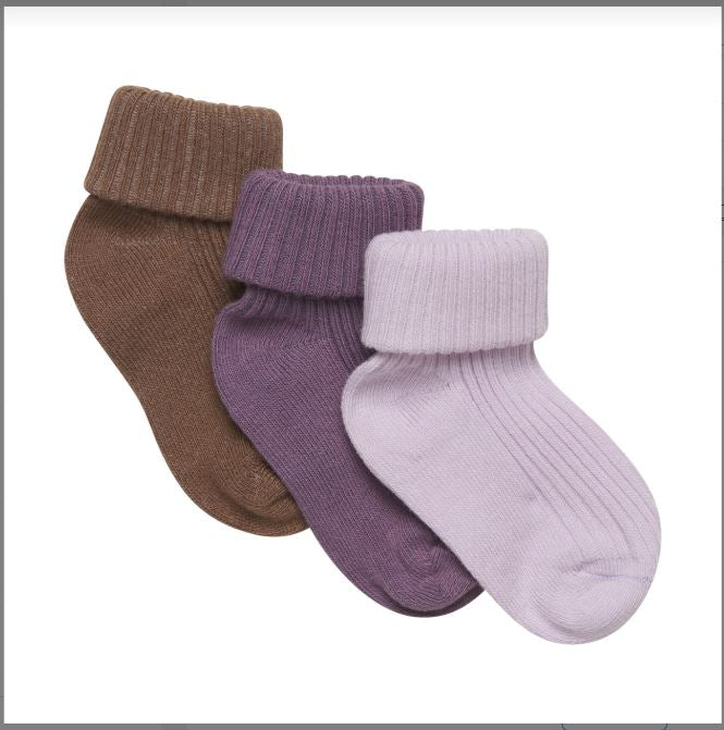 Minymo - Baby Socks Rib, 3-Pack