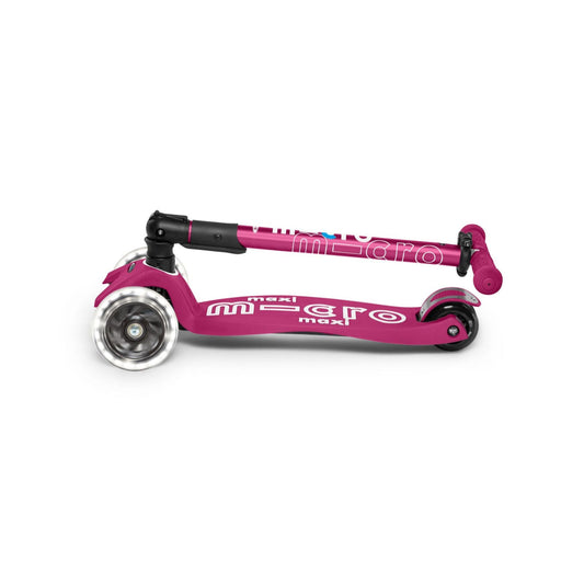 Micro Maxi Foldable LED Scooter Berry Red