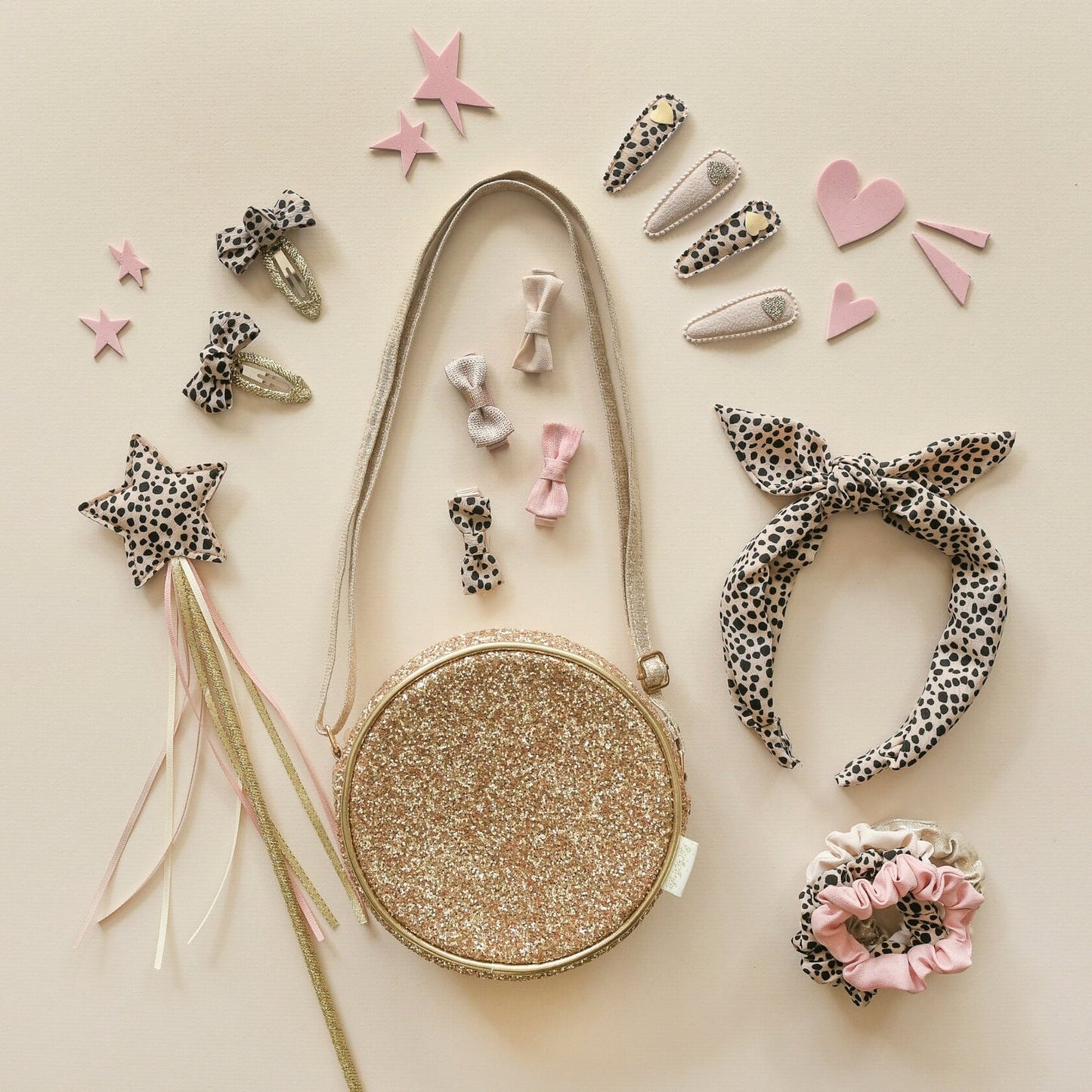 Rockahula - Leopard Fabric Clip Set