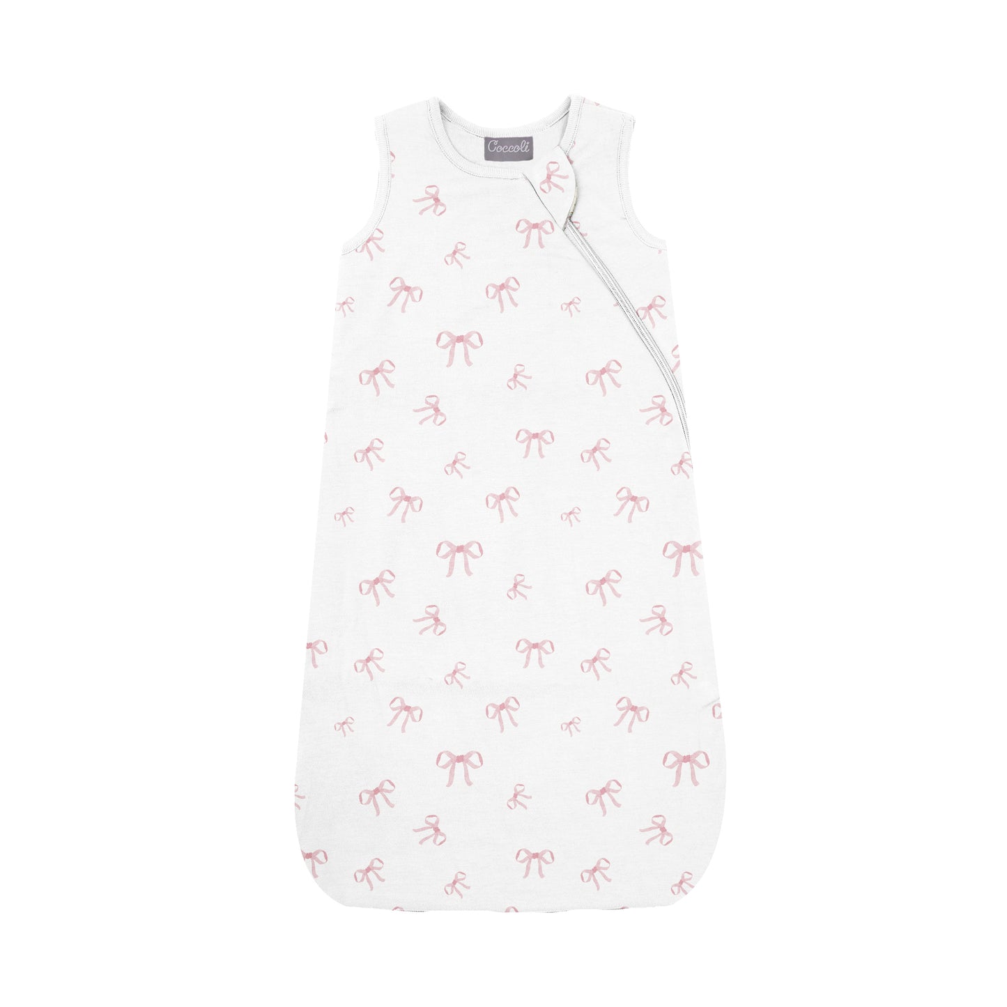 Coccoli Cotton Modal 1.5 Togs Sleepsack - Bows On Cream