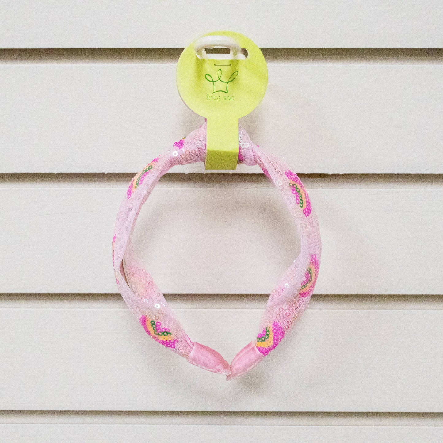 Frog Sac - Kids Sequin Knot Headband - Rainbow