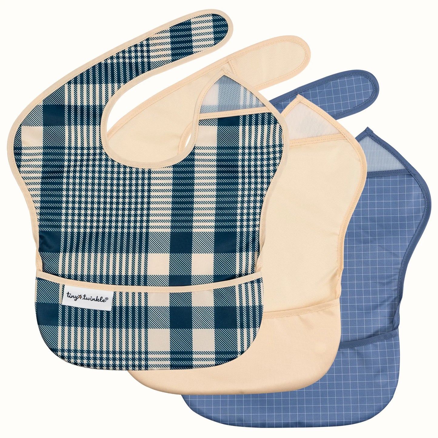 Tiny Twinkle - Mess-Proof Easy Bib 3 Pack