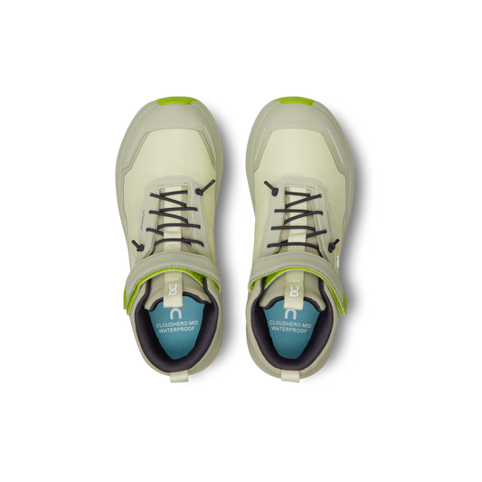 On Cloudhero Kids Mid Waterproof Shoe Seedling | Chalk