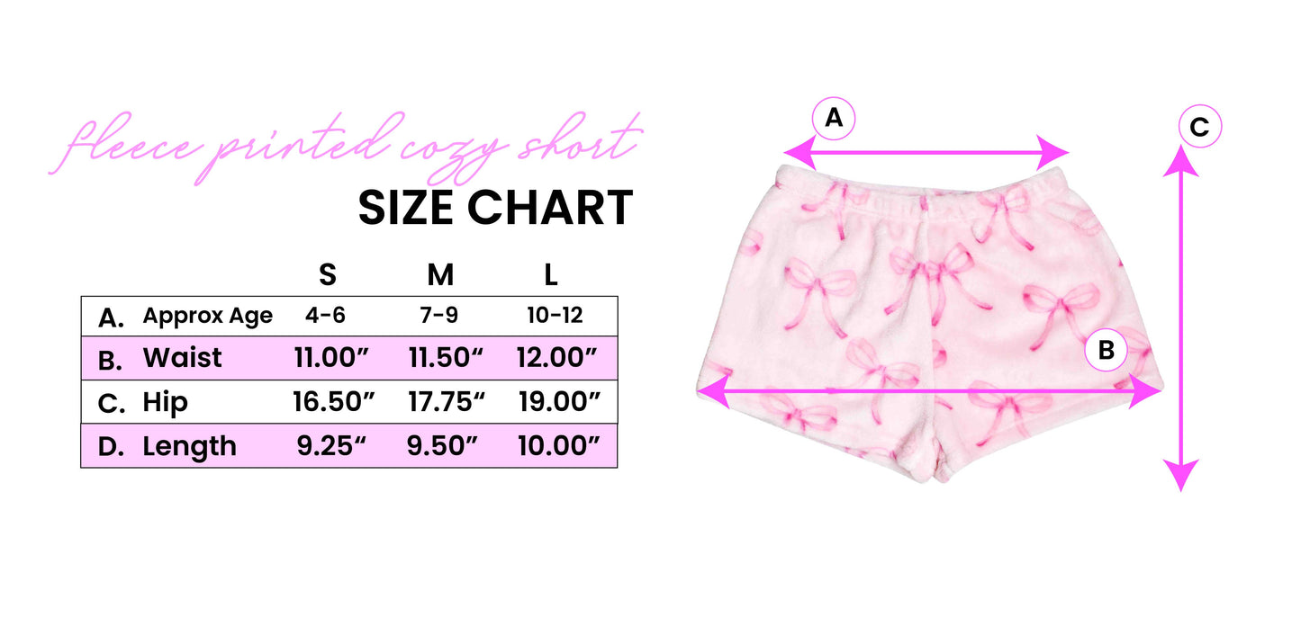 OMG Accessories - Fleece Printed Cozy Shorts Bundle