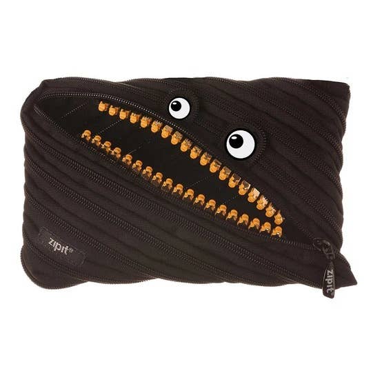 ZIPIT - ZIPIT Grillz Monster Jumbo Pencil Case, Black