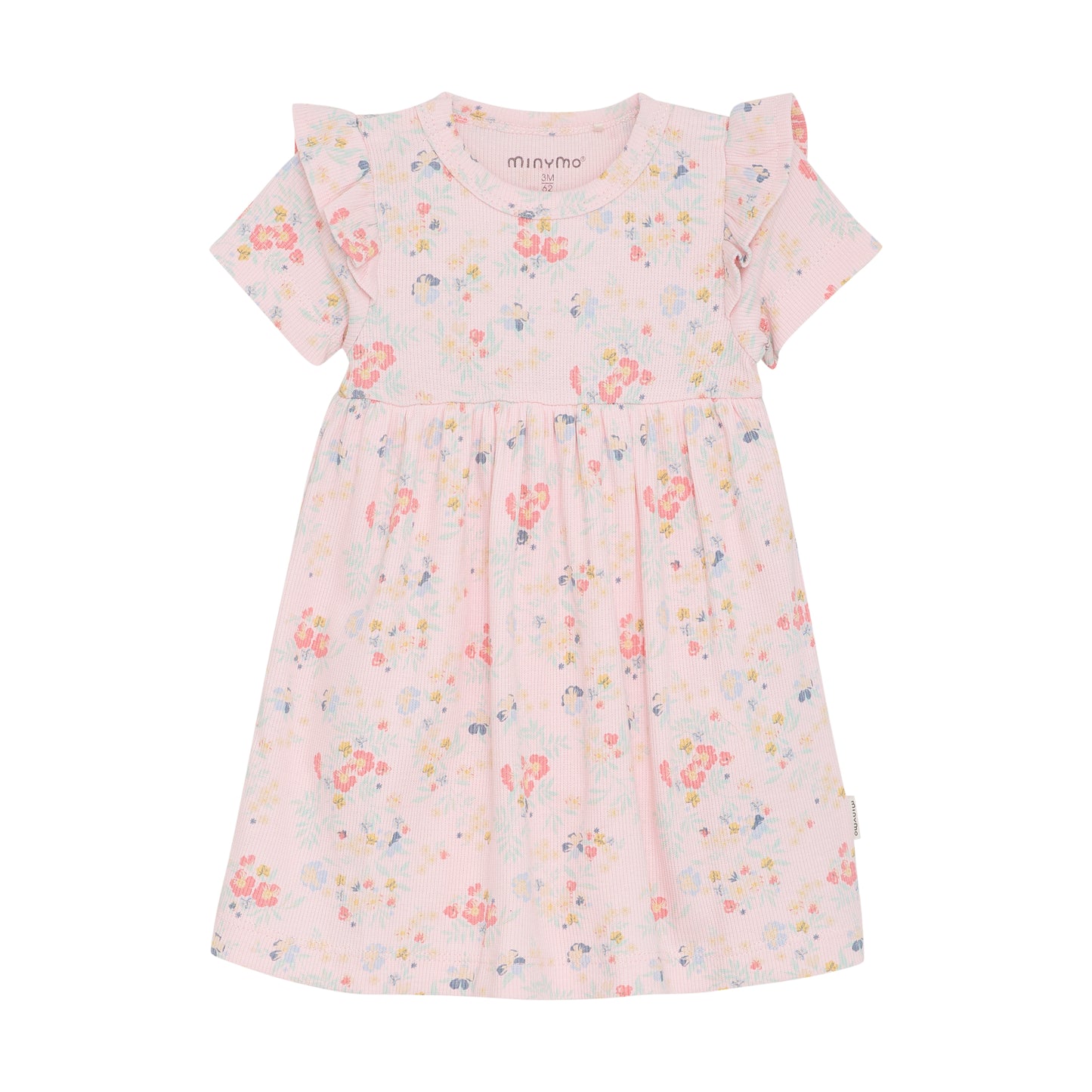 Minymo - All Over Print Ribbed Infant Dress