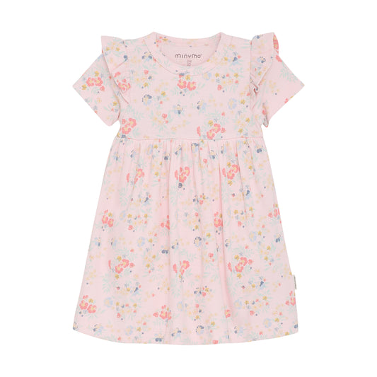 Minymo - All Over Print Ribbed Infant Dress