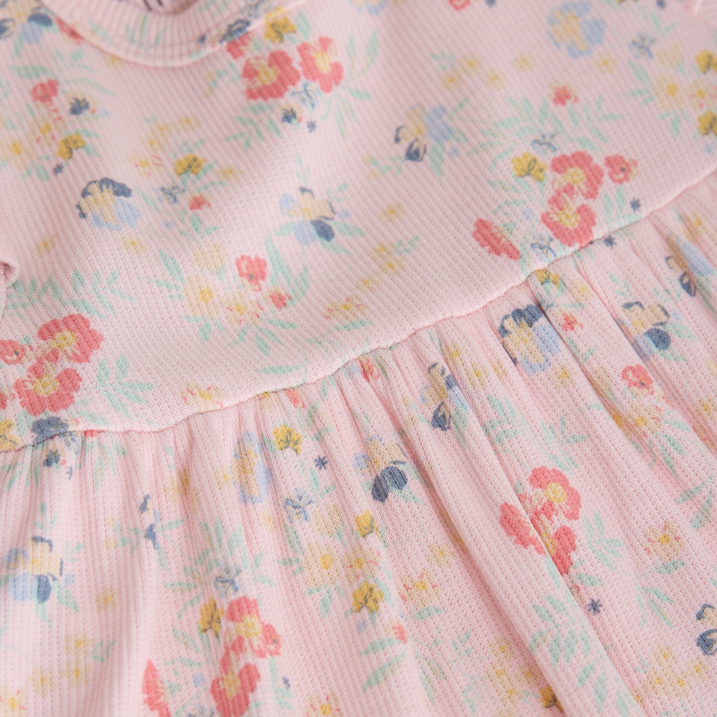 Minymo - All Over Print Ribbed Infant Dress