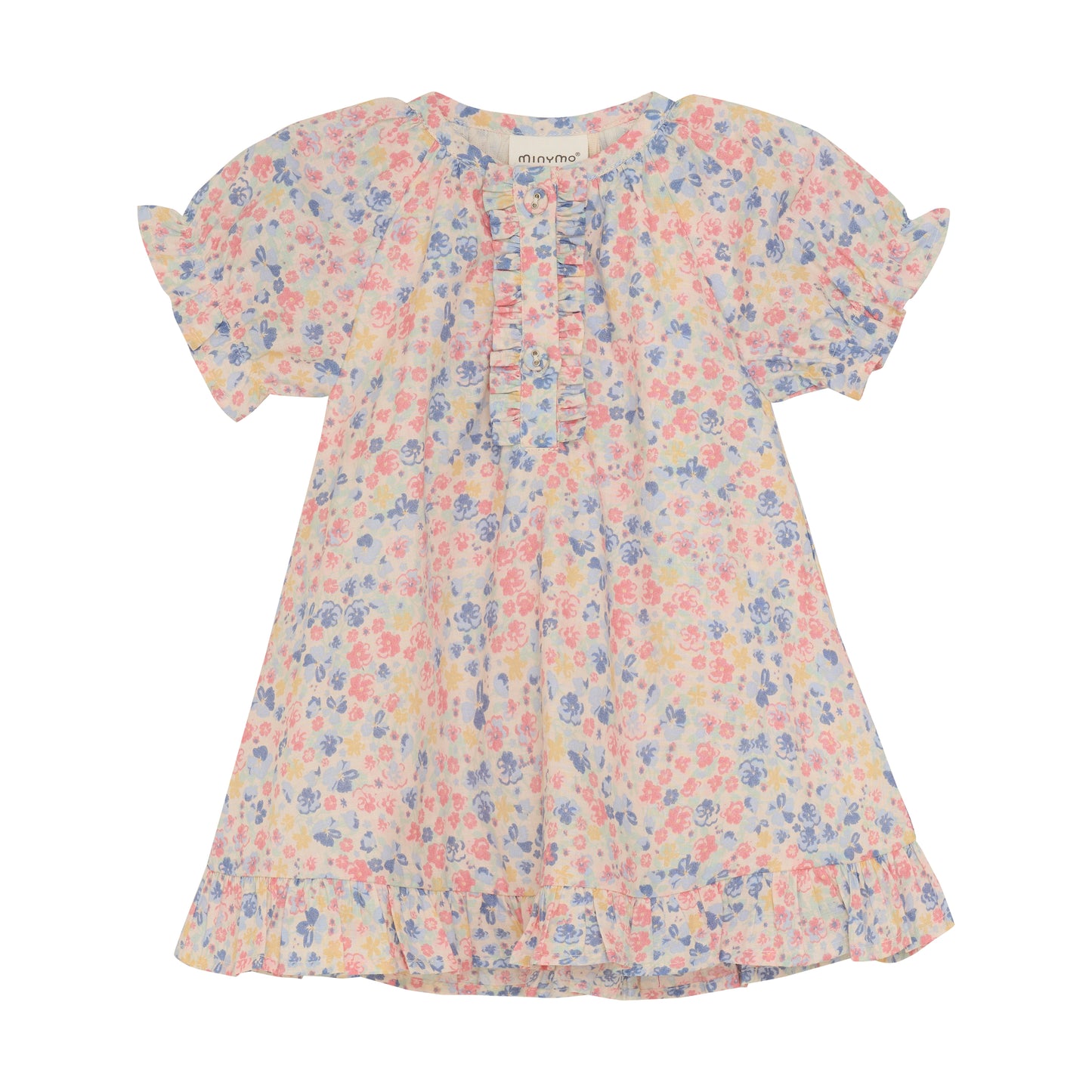 Minymo - All Over Print Short Sleeve Infant Dress