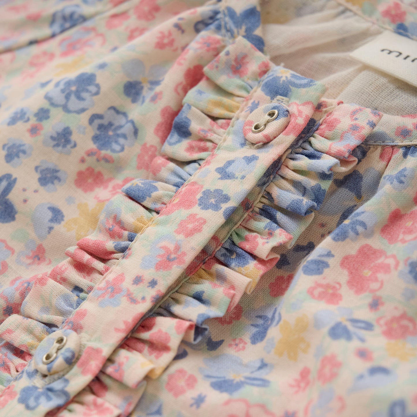 Minymo - All Over Print Short Sleeve Infant Dress