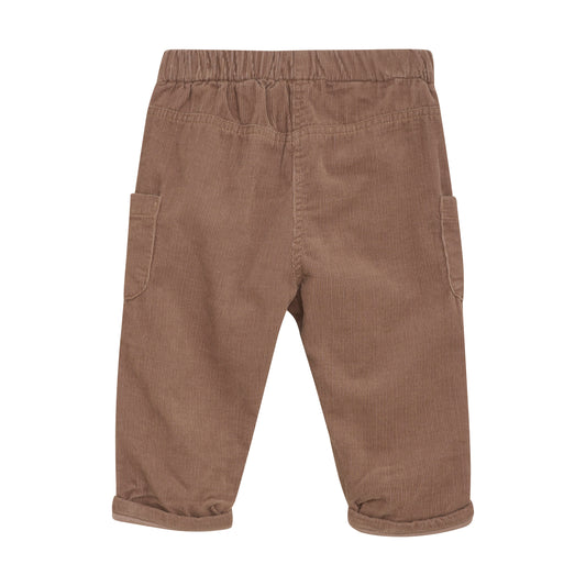 Minymo - Drawstring Lined Corduroy Pants - 3 Months