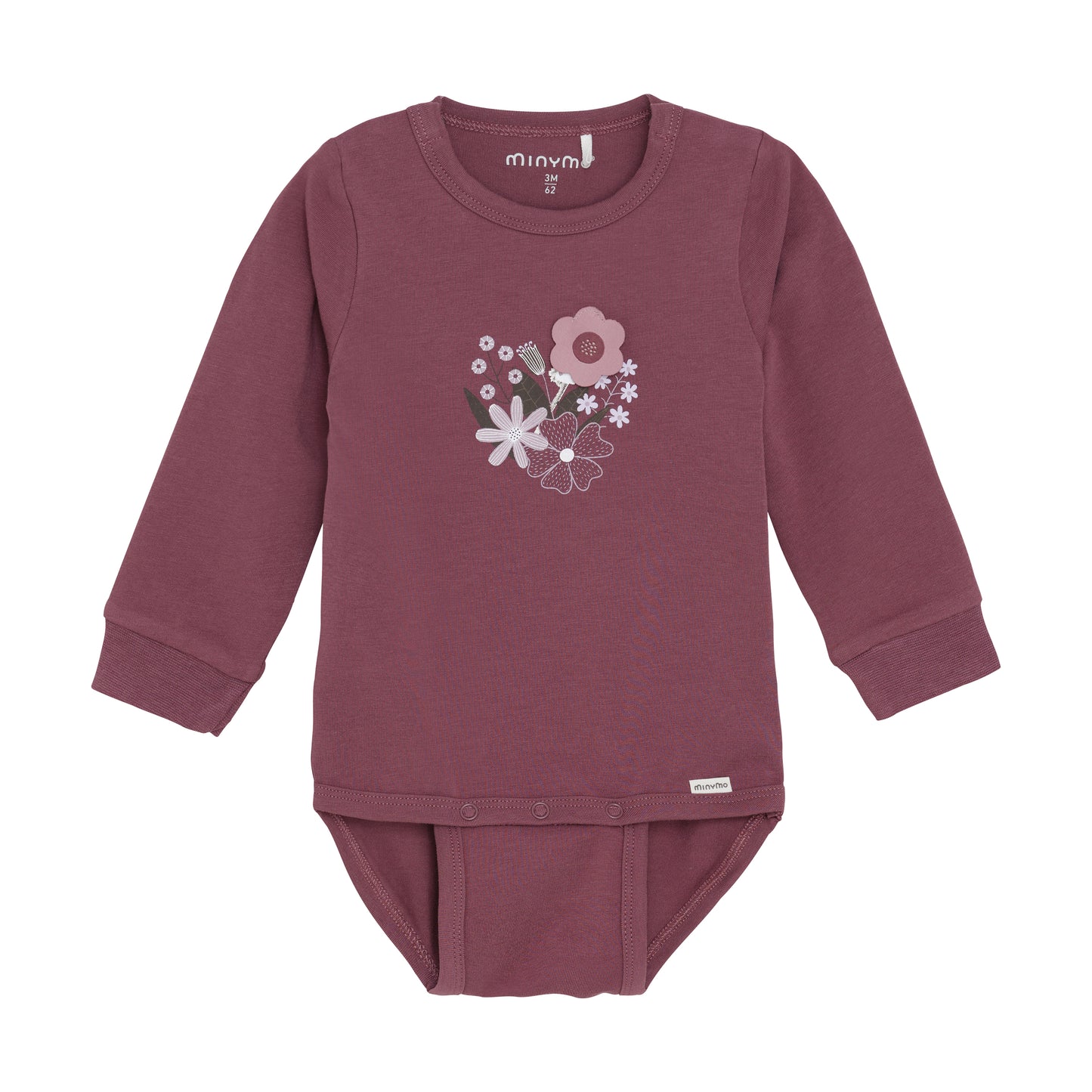 Minymo - Long Sleeve 3D Onesie - 3M