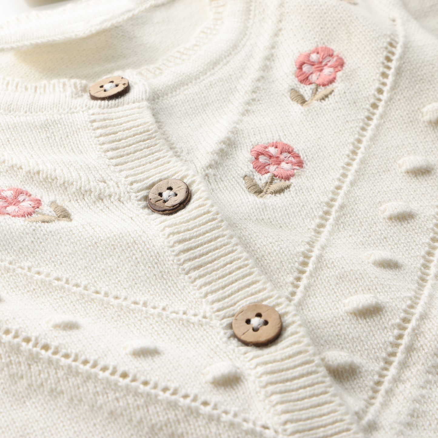 Minymo - Cream Knit Infant Cardigan