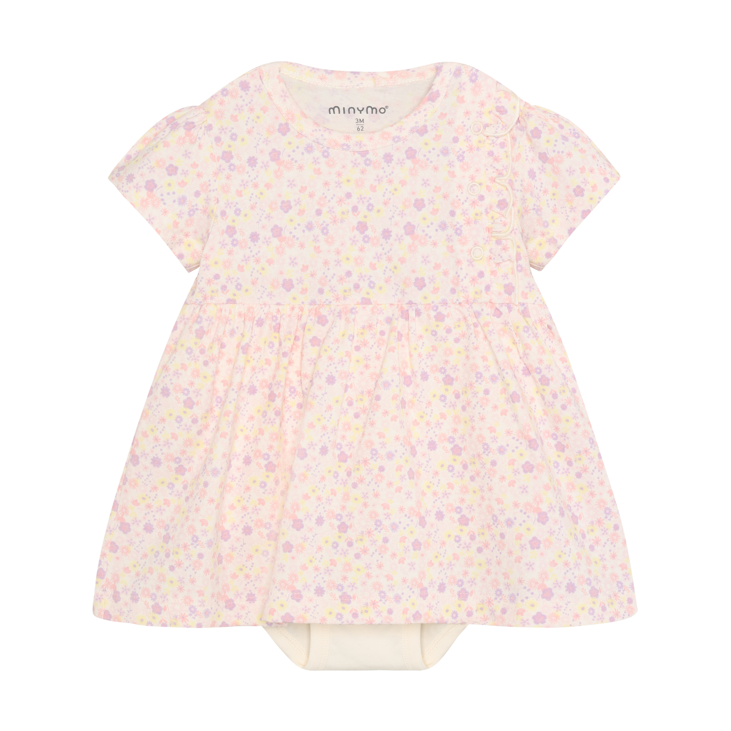 Minymo - All Over Print Infant Romper Dress