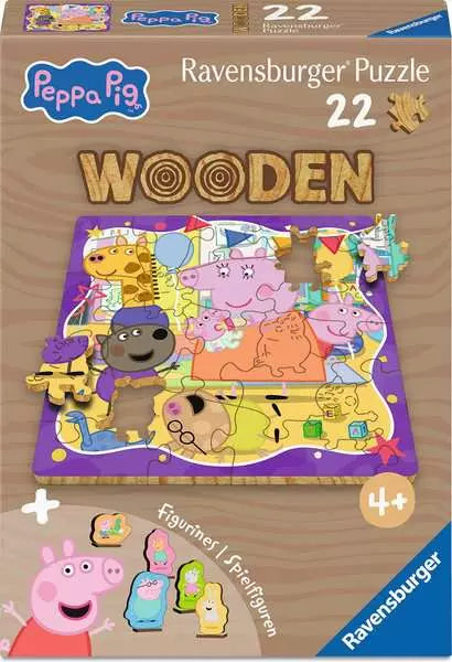 Ravensburger - Wooden Puzzle: Peppa Pig Friendship Party 22 pcs