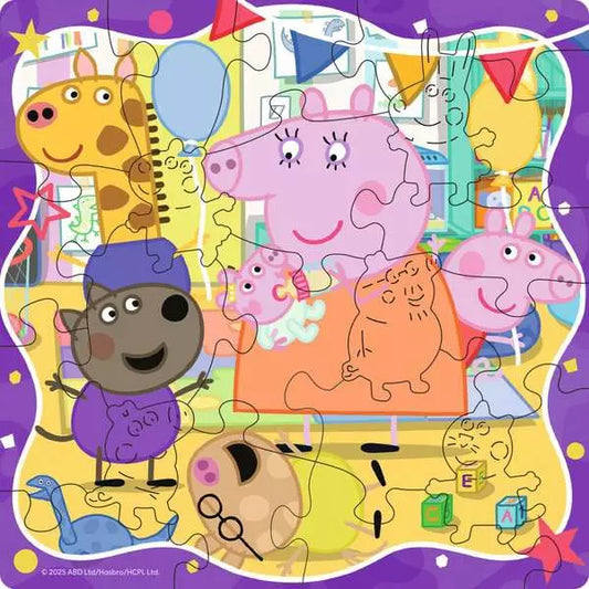 Ravensburger - Wooden Puzzle: Peppa Pig Friendship Party 22 pcs