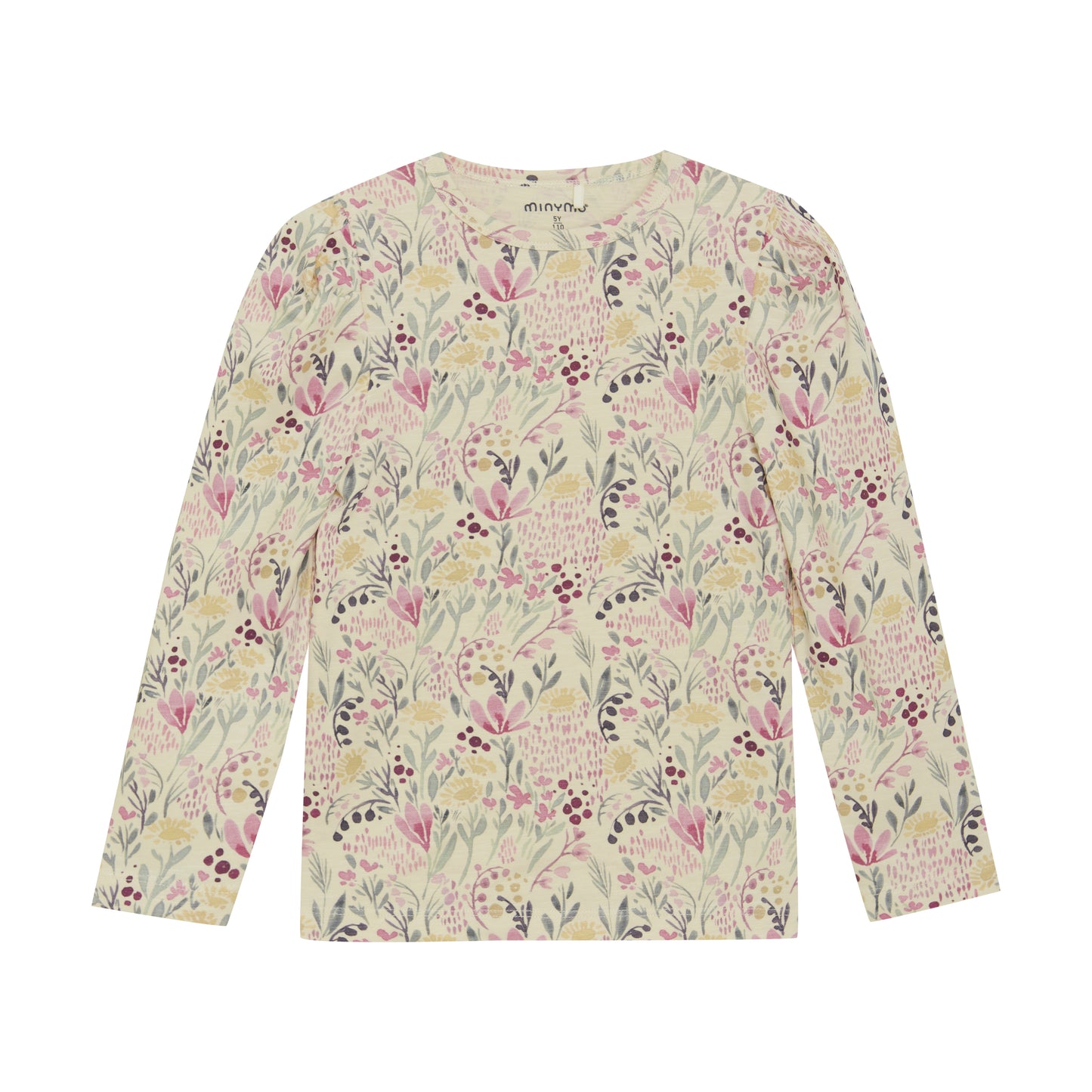 Minymo - All Over Floral Print Long Sleeve T-Shirt - 5 Years
