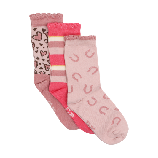 Minymo - Shades of Pink Cotton Socks 3 Pack
