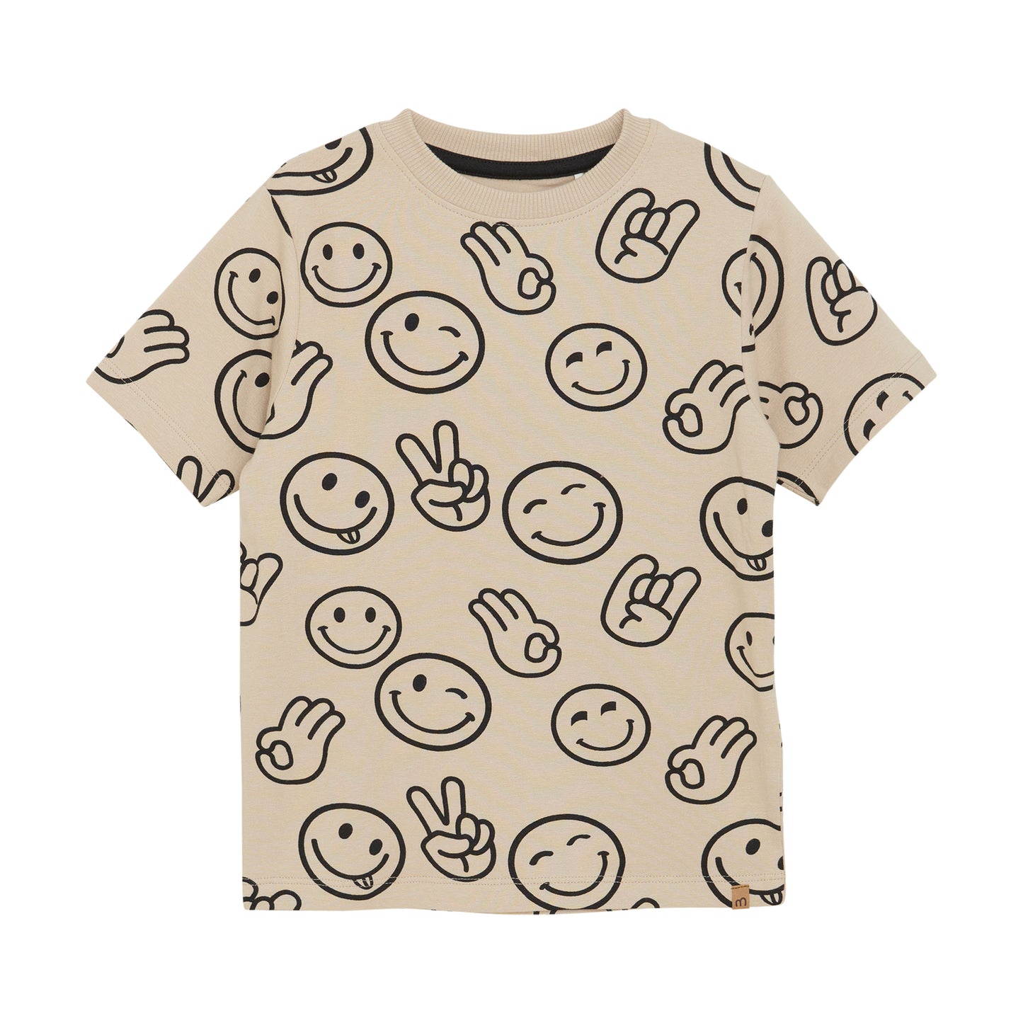 Minymo - Emoji Face Printed T-Shirt