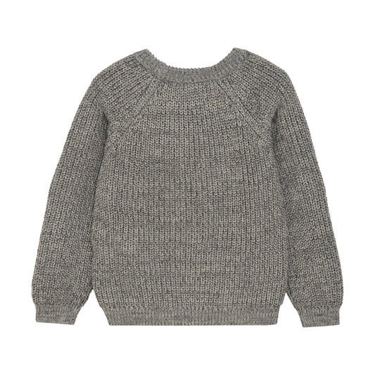 Minymo - Pullover Knit Sweater - Grey Cool
