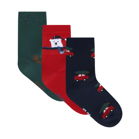Minymo - Cotton Christmas Socks 3 Pack