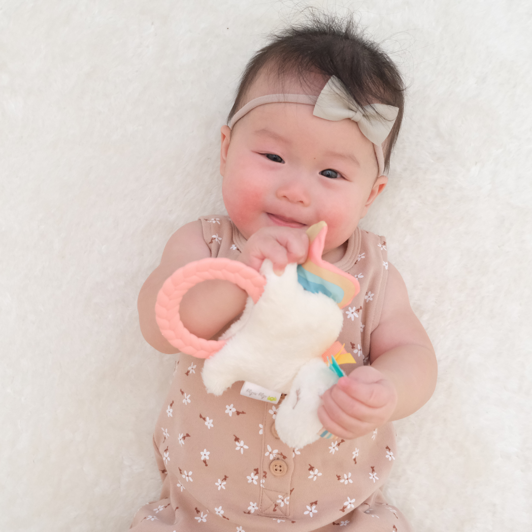 Itzy Ritzy - Ritzy Rattle Pal Plush Rattle Pal with Teether: Unicorn