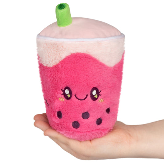Squishable Snugglemi Snackers Bubble Tea Strawberry Plush
