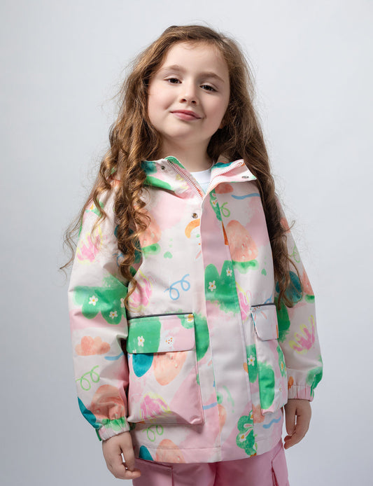 Walking Pi - Little Stanley Fleece Lined Rain Jacket