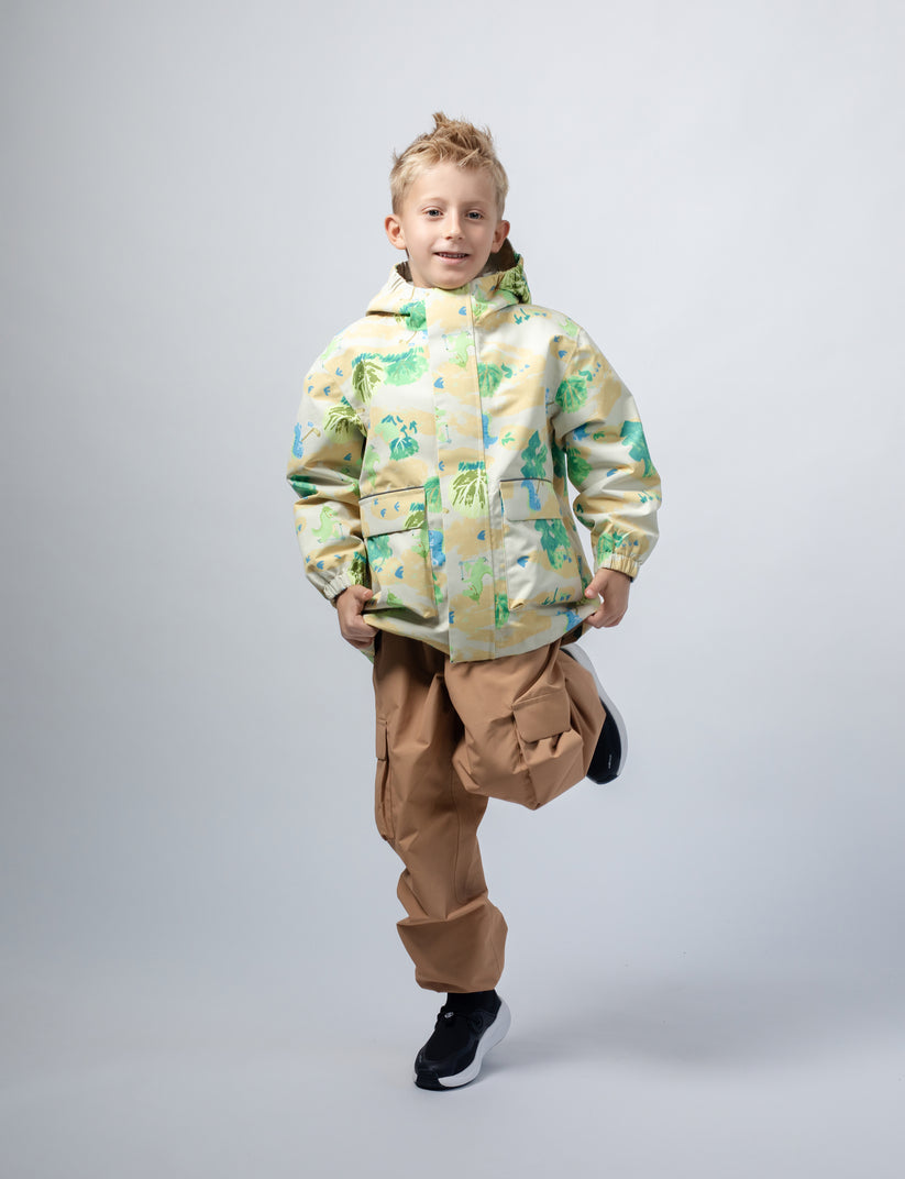 Walking Pi - Little Stanley Fleece Lined Rain Jacket